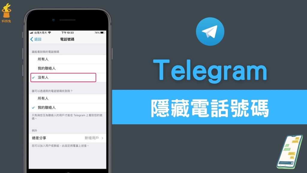 教你在Telegeram上隐藏电话号码的方法